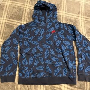 Nike Boys Blue Hoodie Size XL